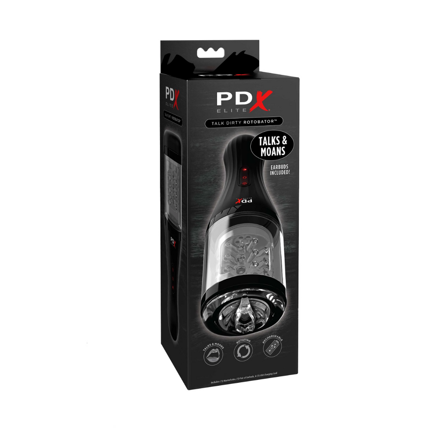 Masturbator Pdx Elite Talk Dirty Rotobator Clear Pipedream