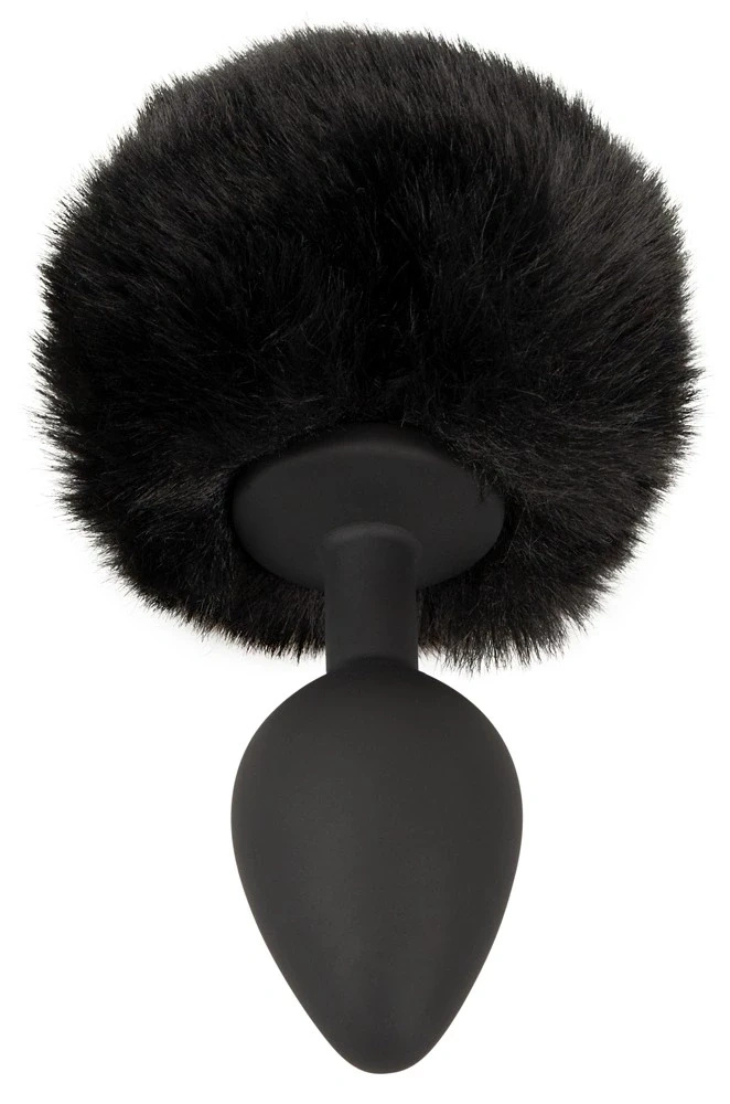 You2Toys Fluffy Tail Black M – korek analny z puszystym ogonem