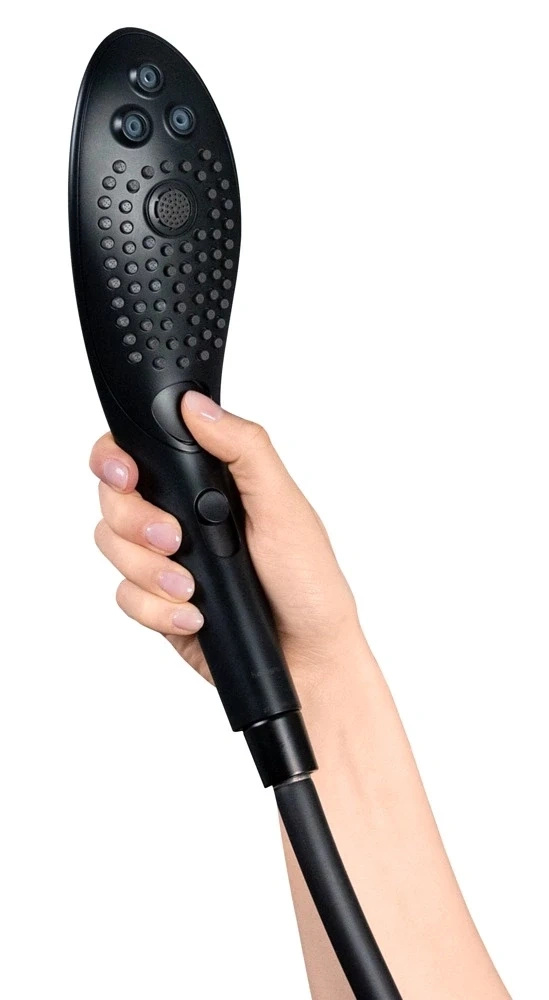 Womanizer Wave Black – słuchawka prysznicowa, 3 tryby natrysku, 27,7 cm