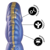 EPIC Poseidon – silikonowe dildo Objęcie Morza, 22 cm, niebieskie