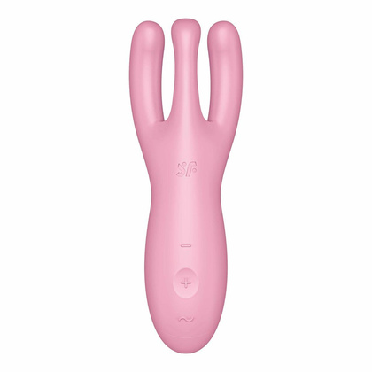Wibrator do łechtaczki Threesome 4 Connect App Pink Satisfyer