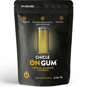 WUG GUM Żeń-szeń guarana kofeina guma energetyczna 10 szt.