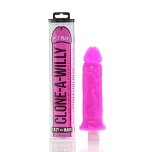 Clone-A-Willy Kit Hot Pink – zestaw do tworzenia odlewu z wibracją, różowy