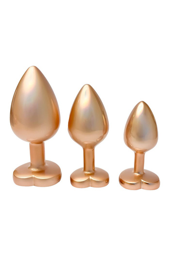 Zestaw Korków Gleaming Love Pearl Gold Plug Set Dreamtoys