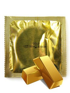 Gold - prezerwatywa w kolorze złota (1 szt.)