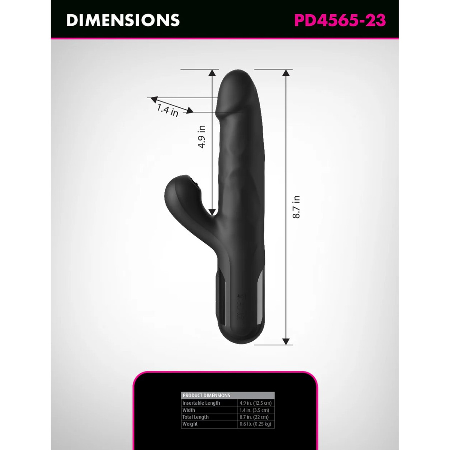 Wibrator króliczek Sonix Silicone Thruster Fetish Fantasy Series