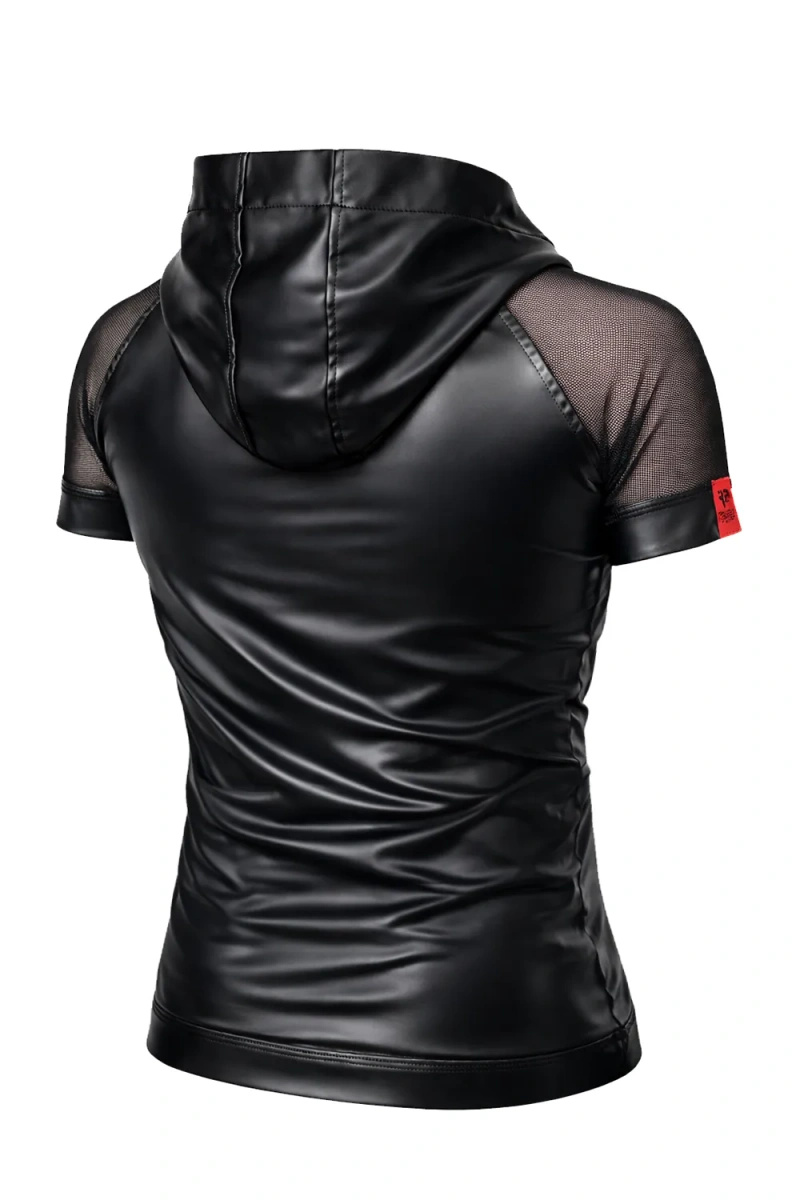 T-shirt Z Kapturem Wetlook Z Rękawami Z Siateczki Solar Czarny Regnes