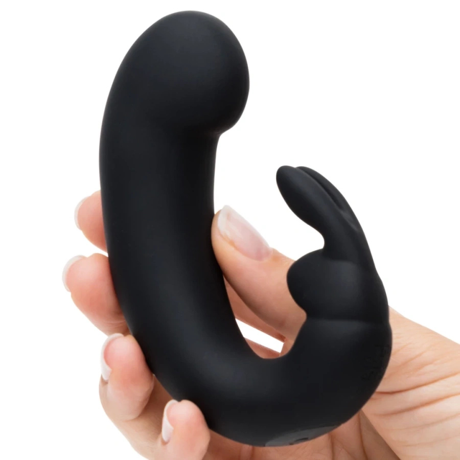 Fifty Shades of Grey Sensation G-Spot Rabbit – wibrator króliczek silikonowy, USB, czarny