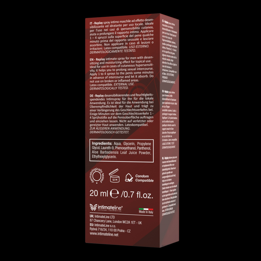 Spray dla mężczyzn Replay 20 ml IntimateLine