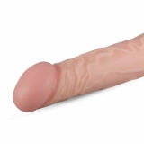 Real Fantasy Shawn XL dildo realistyczne z przyssawką 24 cm, beżowe