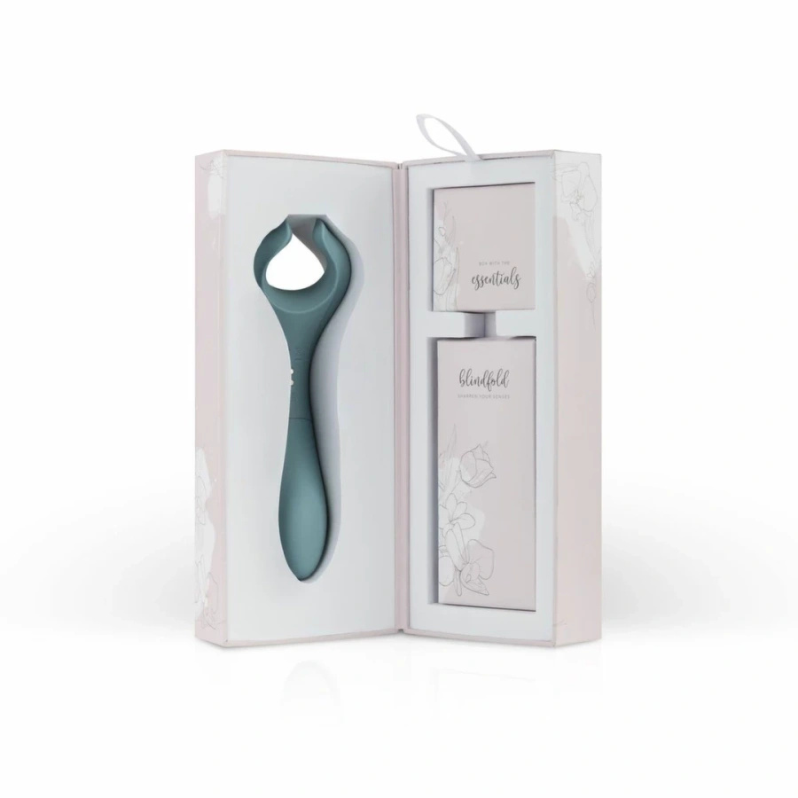 Bloom Peony zielony – wibrator dla par, silikonowy, IPX7