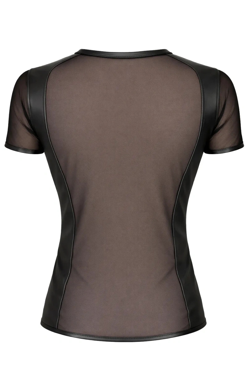 T-shirt Z Siateczki Z Panelami Wetlook Na Plecach Jonas Czarny Regnes