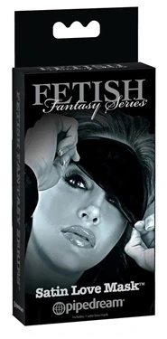 Fetish Fantasy maska na oczy satynowa czarna z elastyczną taśmą, uniwersalna