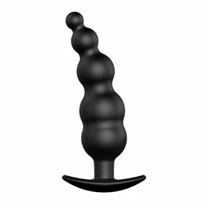Pretty Love korek analny silikonowy anatomiczny, czarny, 11,8 cm