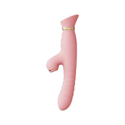 Wibrator Wielofunkcyjny Rose Thruster Strawberry Pink Zalo