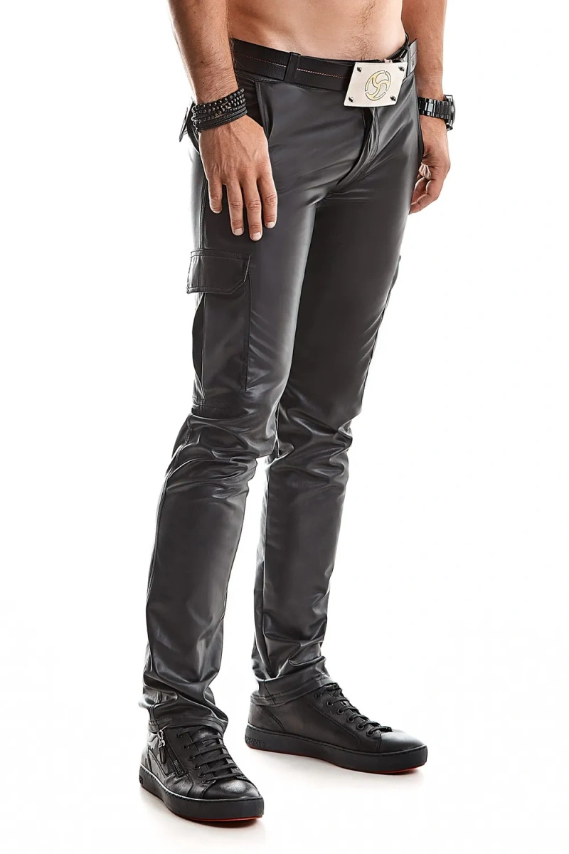 Spodnie Cargo Wetlook Matteo Czarne Regnes