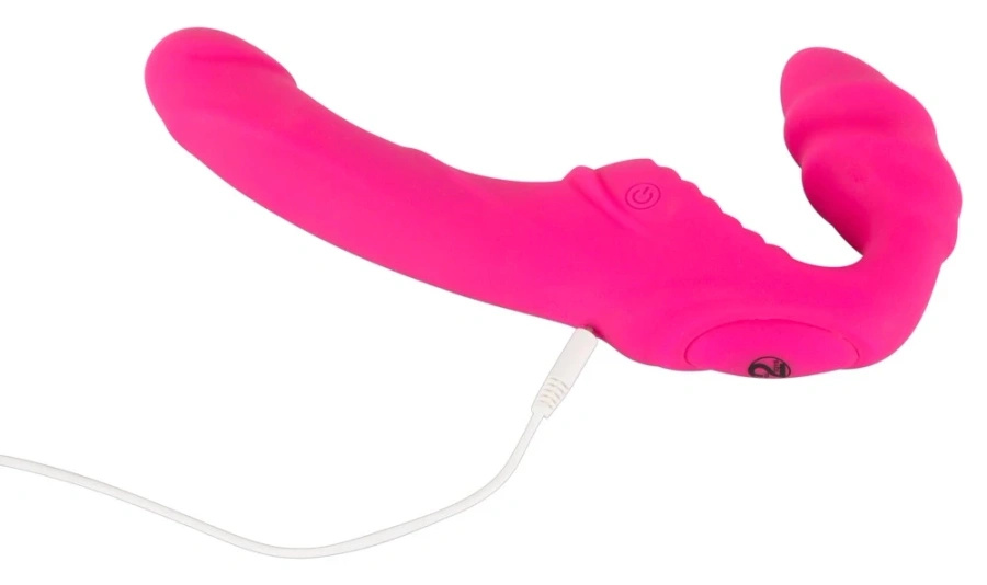 You2Toys Strapless Strap-On 2w1 różowy – wibrujący, bez uprzęży, 21,8 cm
