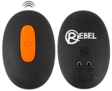 Rebel RC – wibrujący zestaw dwóch pierścieni z pilotem, silikon, czarny