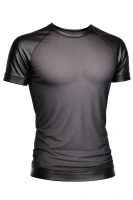 T-shirt Z Siateczki Z Perforowanymi Rękawami Dan Czarny Regnes