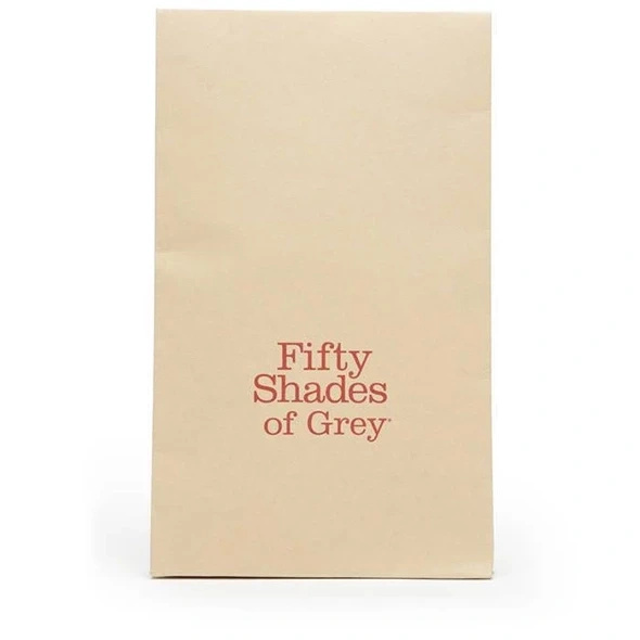 Fifty Shades of Grey Sweet Anticipation knebel z silikonową kulą, regulowany, czarno-czerwony
