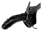 Fetish Fantasy Extreme uprząż z wydrążoną nakładką czarna 26 cm