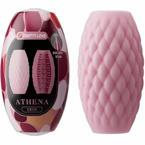 Pretty Love Athena Eros – masturbator dwustronny, TPR, różowy, kompaktowy
