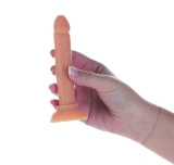 Addiction Tino 13 cm – dildo silikonowe z przyssawką i miniwibratorem w zestawie