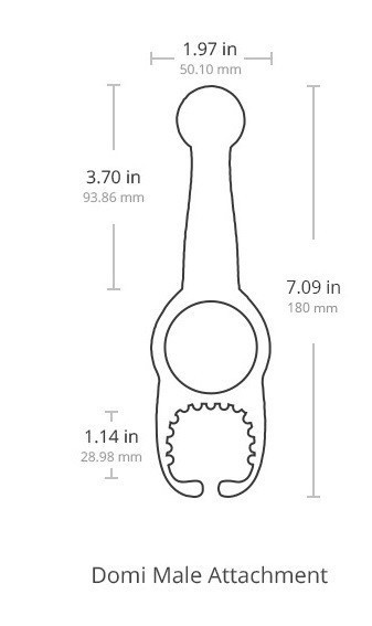 Nakładka Na Masażer Domi Male Attachment Lovense