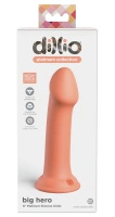 Dillio Platinum Big Hero 17,2 cm dildo silikonowe, pomarańczowe