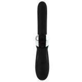 Black and Silver Storm Rotation Vibe – wibrator rotacyjny silikonowy, USB, 24 cm