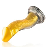 EPIC Drakon – silikonowe dildo, żółta kobra, 205 mm