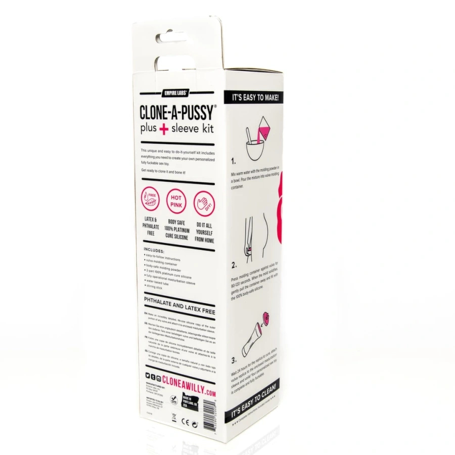 Clone-A-Pussy Plus Sleeve Kit Pink zestaw do odlewu z wkładką