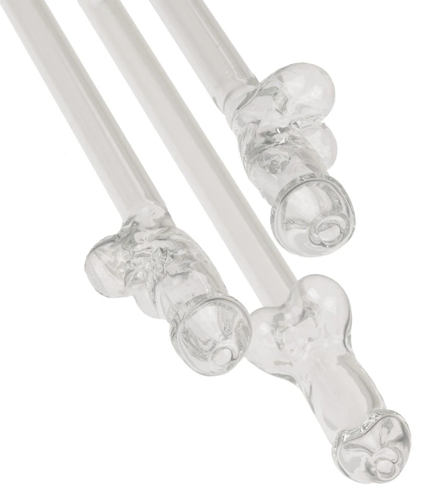 Orion Brand szklane słomki do drinków 21,5 cm, zestaw 4 szt.