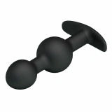 Weighted Double Plug podwójny korek analny z obciążeniem, czarny