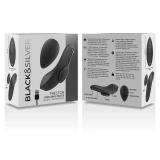 Black and Silver Panty Model – wibrator do bielizny z pilotem, silikonowy, czarny
