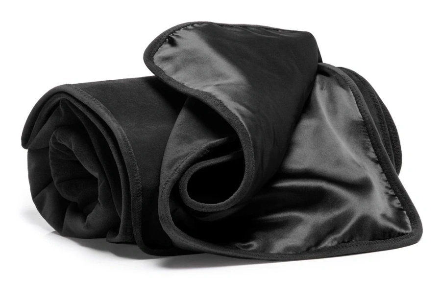 Liberator Fascinator Throw narzuta ochronna czarna z mikrofibry, 183 x 137 cm