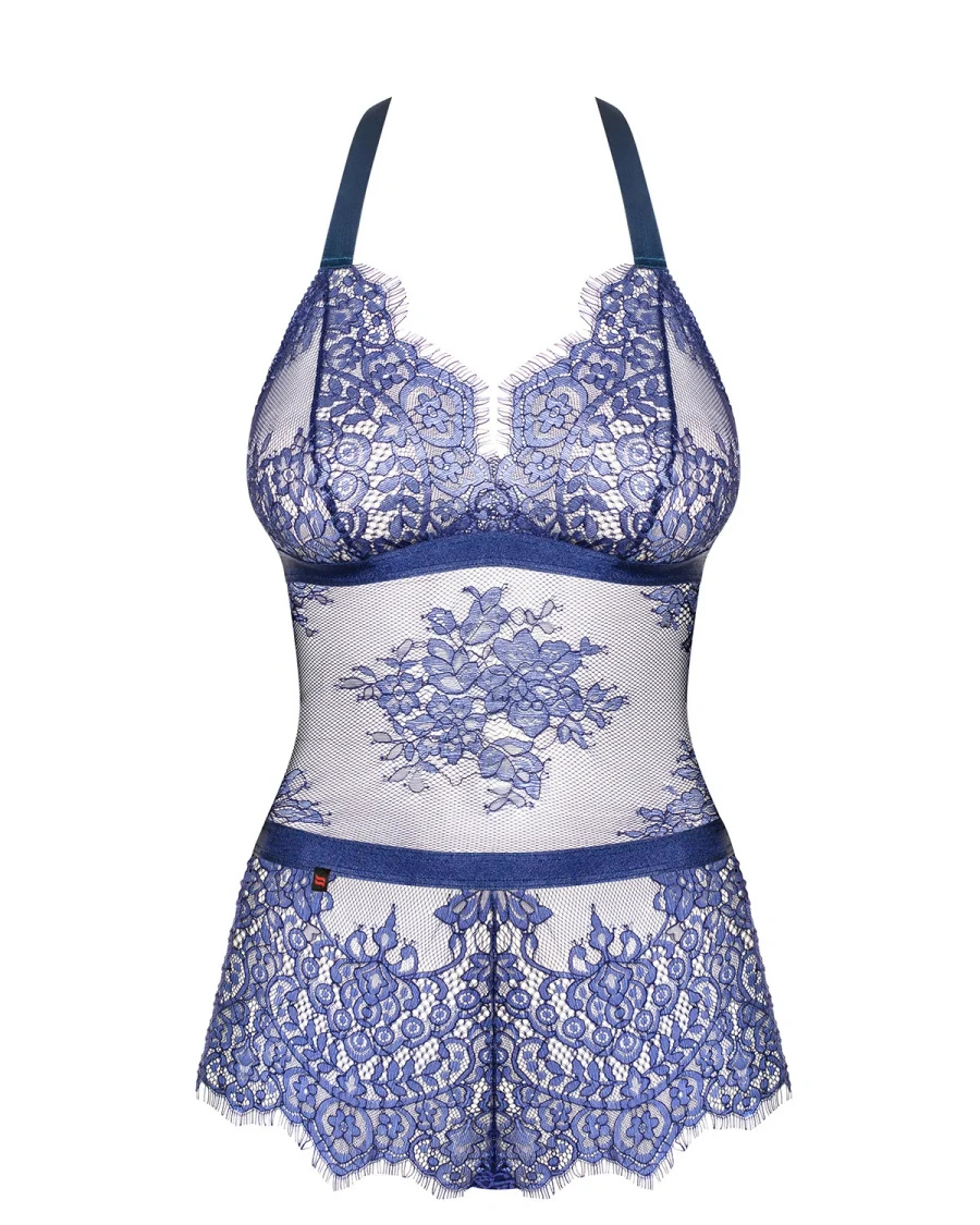 Flowlace body niebieskie - Obsessive