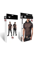 T-shirt Z Kapturem Z Siateczki Minimalistyczny Guido Czarny Regnes