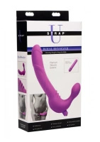 XR Brands Royal silikonowy strapless potrójny, wibrujący, czarny