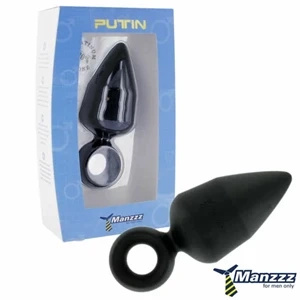 ManzzzToys Putin Black – duży korek analny silikonowy, czarny, 12 cm
