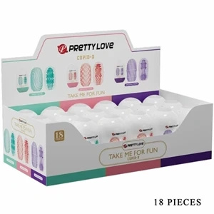 Pretty Love CUPID X – zestaw 18 masturbatorów o zróżnicowanej teksturze