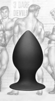 XR Brands Tom of Finland korek analny silikonowy z przyssawką, rozmiar M