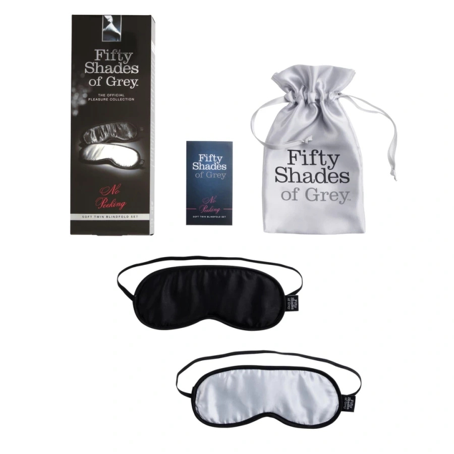 Fifty Shades of Grey No Peeking – satynowe maski na oczy 2 sztuki