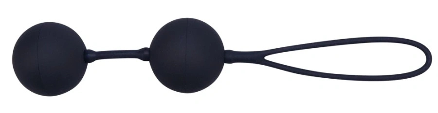 Black Velvets kulki gejszy z pętelką czarne, silikonowe, 54 g