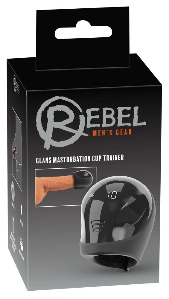 Rebel Glans Cup Trainer masturbator na żołądź z wibracjami, 10 trybów