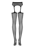 S207 Garter Stockings Czarne Obsessive
