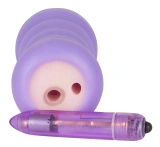 You2Toys Gina masturbator z wibracjami, fioletowy, 14 cm