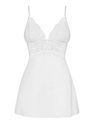 Komplet 810-BAB-2 babydoll i stringi - biały - Obsessive