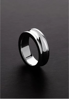 Steel pierścień stalowy 15 x 50 mm, zaokrąglone krawędzie