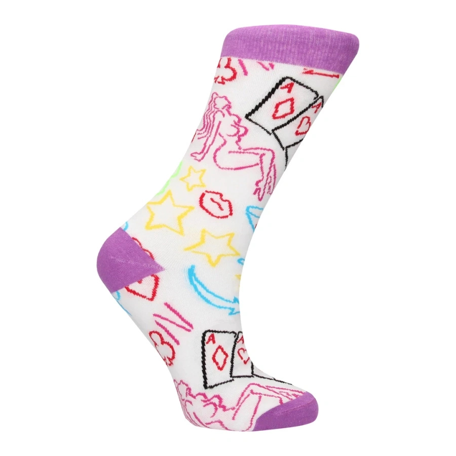 Shots Strip Poker Socks skarpetki damskie rozmiar 36-41 kolorowy wzór